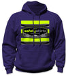 SS Badge Hi-Vis Safety Stripe Hoodie - Neon Yellow/Black Reflective/Purple