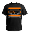 SS Badge Hi-Vis Safety Stripe Tee - Neon Orange/Black Reflective/Black