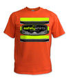 SS Badge Hi-Vis Safety Stripe Tee - Neon Yellow/Black Reflective/Orange