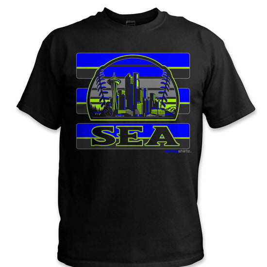 Seattle Rise Safety Shirt - Blue/Neon Yellow/Reflective/Black