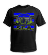 Seattle Rise Safety Shirt - Blue/Neon Yellow/Reflective/Black