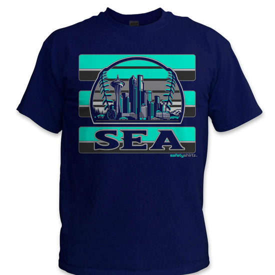 Seattle Rise Safety Shirt - Turq/Gray/Reflective/Navy