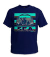 Seattle Rise Safety Shirt - Turq/Gray/Reflective/Navy