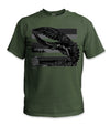 Seattle Reborn Stealth Safety Stripe Tee - Gray/Reflective/Military Green