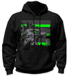Seattle Stealth Hi-Vis Safety Stripe Hoodie - Neon Green/Reflective/Black
