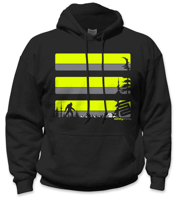Sasquatch Safety Hoodie - Yellow/Dark Gray/Black