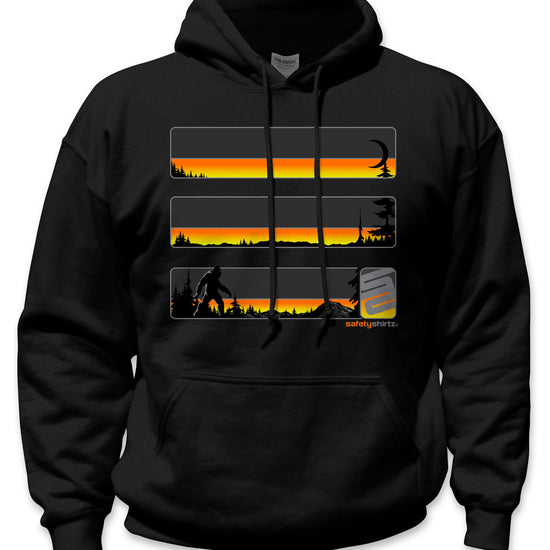 Sasquatch Stealth Hi-Vis Safety Stripe Hoodie - Neon Yellow/Neon Orange/Reflective/Black