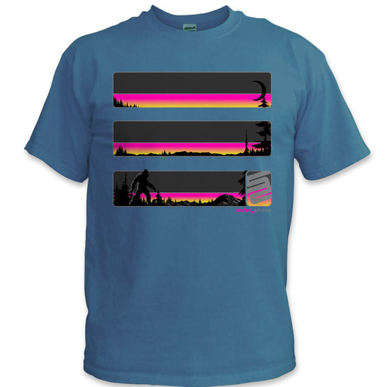Sasquatch Stealth Hi-Vis Safety Stripe Tee - Neon Yellow/Neon Pink/Reflective/Black/Indigo Blue