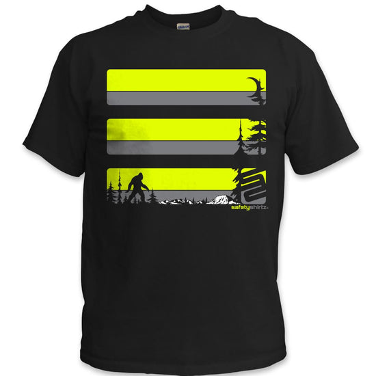 Sasquatch Safety Shirt - Yellow/Dark Gray/Black