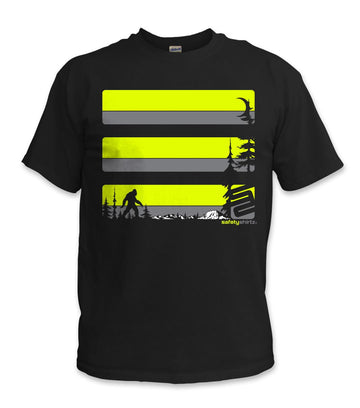 Sasquatch Safety Shirt - Yellow/Dark Gray/Black