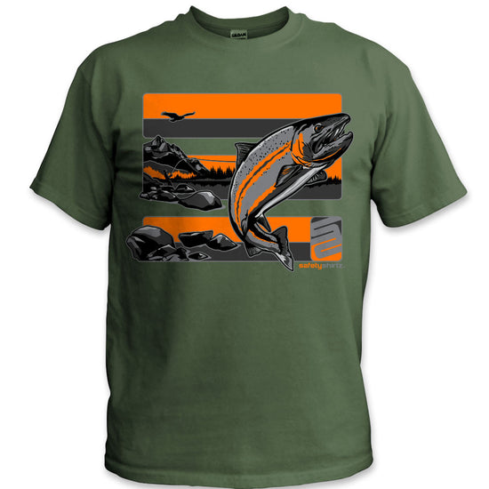 Steelhead Safety Shirt - Orange/Reflective/Green