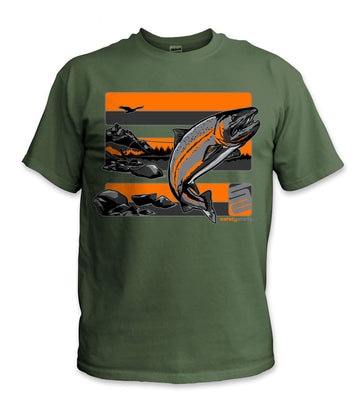 Steelhead Safety Shirt - Orange/Reflective/Green