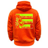 Tropic Heat Safety Stripe Hoodie - Yellow/Orange