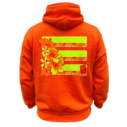 Tropic Heat Safety Stripe Hoodie - Yellow/Orange