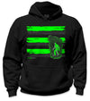 YOUTH Bigfoot Hi-Vis Safety Stripe Hoodie - Neon Green/Reflective/Black
