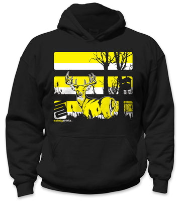 Youth Buck Safety Hoodie - Yellow/Black