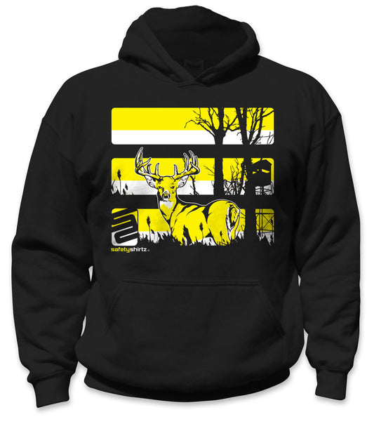 Youth Buck Safety Hoodie - Yellow/Black