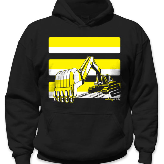 Youth Excavator Safety Hoodie - Yellow/Black