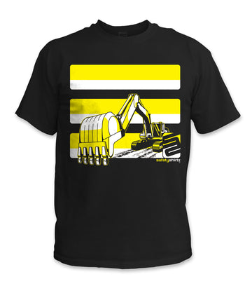 Youth Excavator Safety Shirt - Yellow/Black