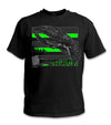 YOUTH Seattle Reborn Hi-Vis Safety Stripe Tee - Neon Green/Reflective/Black