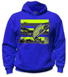 YOUTH Steelhead Hi-Vis Safety Hoodie - Neon Yellow/Black Reflective/Royal Blue