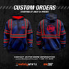 SS360º The Patriot - Blue - Enhanced Visibility - Reflective Safety Hoodie