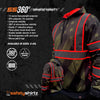 SS360º The Patriot - Military Green - Enhanced Visibility - Reflective Safety Hoodie