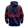SS360º The Patriot - Blue - Enhanced Visibility - Reflective Safety Hoodie