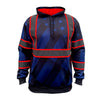 SS360º The Patriot - Blue - Enhanced Visibility - Reflective Safety Hoodie