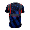 SS360º The Patriot - Blue - UPF 40 - Enhanced Visibility - Reflective Safety Shirt