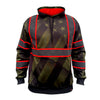 SS360º The Patriot - Military Green - Enhanced Visibility - Reflective Safety Hoodie