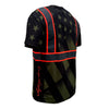 SS360º The Patriot - Military Green - UPF 40 - Enhanced Visibility - Reflective Safety Shirt