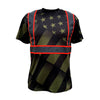 SS360º The Patriot - Military Green - UPF 40 - Enhanced Visibility - Reflective Safety Shirt