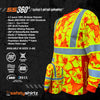SS360º Tropic Heat - Orange - Class 3 - Type-R - UPF 40 - Reflective Long Sleeve Safety Shirt