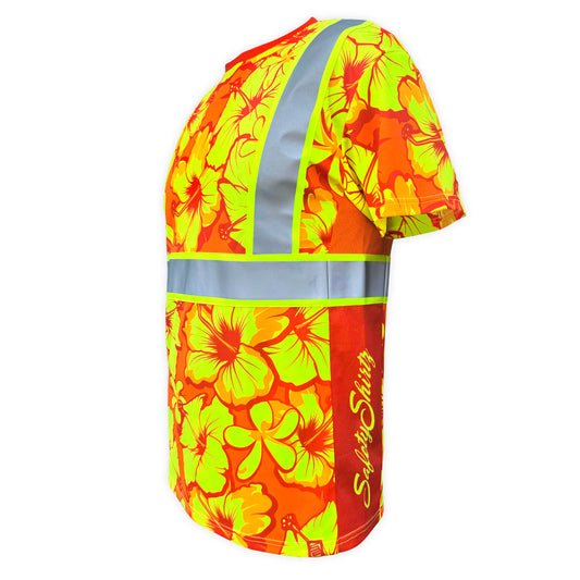 SS360º Tropic Heat - Orange - Class 2 - Type-R - UPF 40 - Reflective Safety Shirt