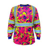 SS360º Tropic Heat - Pink - UPF 40 - Enhanced Visibility - Reflective Long Sleeve Safety Shirt