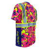 SS360º Tropic Heat - Pink - UPF 40 - Enhanced Visibility - Reflective Safety Shirt