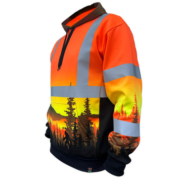 SS360º Wildland Sasquatch - Orange - Class 3 - Type-R - Safety Hoodie